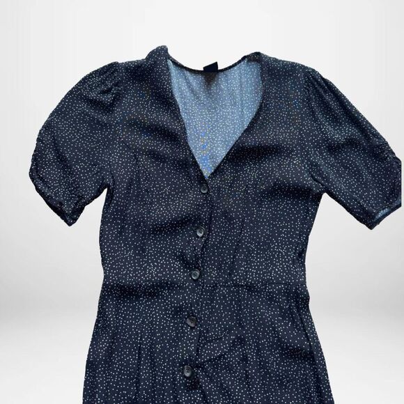 Urban Outfitters - Black Jumpsuit Retro Style - Wide Leg - Size Small - Picture 2 of 4